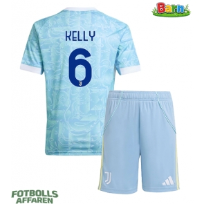 Juventus Lloyd Kelly #6 Bortaställ Barn 2025-26 Kortärmad (+ Korta byxor)